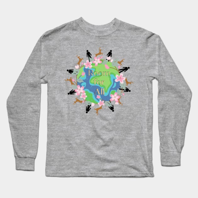 Room For All - A careful balance of nature and civilization Long Sleeve T-Shirt by ApexDesignsUnlimited